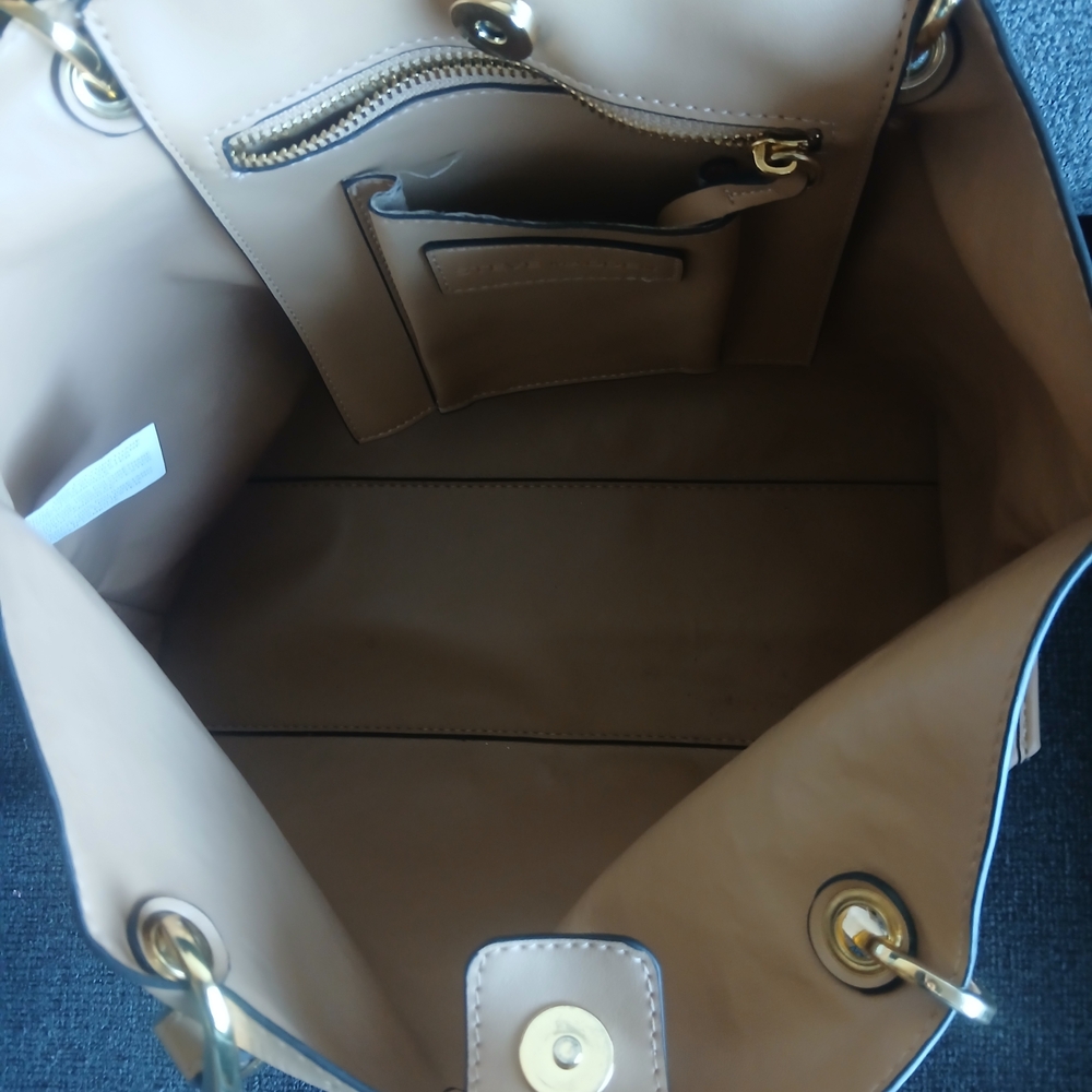 Steve Madden Beige Tote Bag - Picture 3 of 16